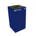 Witt Industries Witt Industries 32GC01-BL Geocube Recycling Receptacle With Round Opening; 32 Gallon - Blue 32GC01-BL